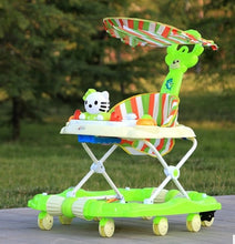 Load image into Gallery viewer, Baby Walker Young Child Car Rollover Multi-function Folding Rock Music Carriage with Baby Toys Walkers for Babys Baby Scooter