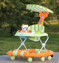 Load image into Gallery viewer, Baby Walker Young Child Car Rollover Multi-function Folding Rock Music Carriage with Baby Toys Walkers for Babys Baby Scooter