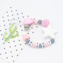 Load image into Gallery viewer, Baby Pacifier Clips for Infant Gifts New Style Baby Products Silicone Pacifier Chain Cartoon Silicone Toy Teeth Molar Chain