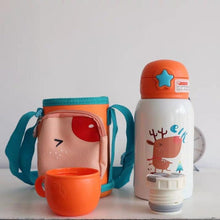 Load image into Gallery viewer, 500ML Kids Water Cup Creative Cartoon Baby Feeding Cups With Straws Leakproof Water Bottles Outdoor Portable Children's Cups