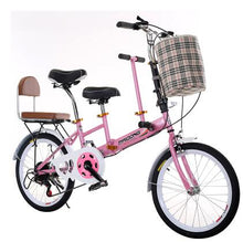 Load image into Gallery viewer, touring wagon travel bike parent-child bicycle mother-child bicycle double men's and women's shuttle bicycle with travel bike