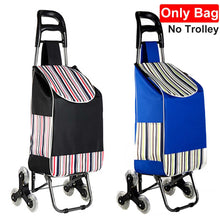 Load image into Gallery viewer, Foldable Shopping Trolley Bag Tote Cart Carts Trolley Bag Basket Luggage Rain Proof Thickened Canvas
