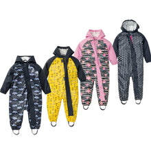 Load image into Gallery viewer, Kids Jumpsuit Girls Waterproof Softshell Overall Kids Girls Wide Pants Raincoat Girl Jacket For Boys And Girls Clothes
