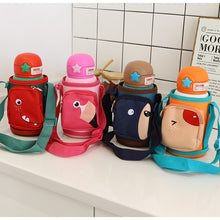 Load image into Gallery viewer, 500ML Kids Water Cup Creative Cartoon Baby Feeding Cups With Straws Leakproof Water Bottles Outdoor Portable Children's Cups
