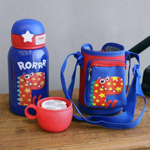 Load image into Gallery viewer, 500ML Kids Water Cup Creative Cartoon Baby Feeding Cups With Straws Leakproof Water Bottles Outdoor Portable Children's Cups

