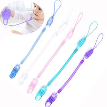 Load image into Gallery viewer, Baby Clip Pacifier Holder for Nipple Teether Chain for Dummies Plastic Infant Nipple Clip Holders Nipple Holder Baby Pram Hook
