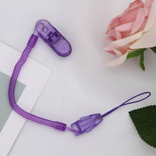 Load image into Gallery viewer, Baby Clip Pacifier Holder for Nipple Teether Chain for Dummies Plastic Infant Nipple Clip Holders Nipple Holder Baby Pram Hook
