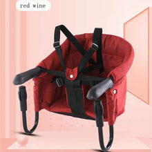 Load image into Gallery viewer, Portable Foldable High Chair For Baby Dinning Safty Belt Baby Seat Reinforce Hook-On Dinning Chair For Babies Infant Booster
