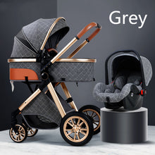 Load image into Gallery viewer, Multi-functional 2 in 1 Baby Stroller High landscape Can Sit Reclining Light Folding Two-way Eggshell design Baby Stroller
