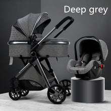 Load image into Gallery viewer, Multi-functional 2 in 1 Baby Stroller High landscape Can Sit Reclining Light Folding Two-way Eggshell design Baby Stroller
