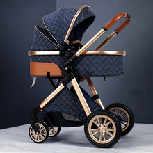 Load image into Gallery viewer, Multi-functional 2 in 1 Baby Stroller High landscape Can Sit Reclining Light Folding Two-way Eggshell design Baby Stroller
