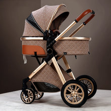 Load image into Gallery viewer, Multi-functional 2 in 1 Baby Stroller High landscape Can Sit Reclining Light Folding Two-way Eggshell design Baby Stroller
