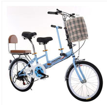 Load image into Gallery viewer, touring wagon travel bike  parent-child bicycle mother-child bicycle double men's and women's shuttle bicycle with travel bike
