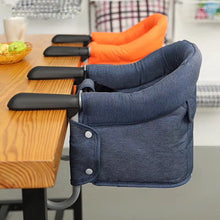 Load image into Gallery viewer, Portable Foldable High Chair For Baby Dinning Safty Belt Baby Seat Reinforce Hook-On Dinning Chair For Babies Infant Booster
